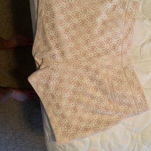LC Lauren Conrad Cream Lace Women Shorts